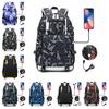 Modischer Schulrucksack für Teenager, Damen, Herren, Laptop, Reisetasche, Groß, Wasserdicht, Multifunktion, USB-Ladefunktion, Rucksack Mochila