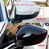 For Honda Civic 11th Gen 2025 2PCS Carbon Fiber Look Add-on ABS Car Side Door Rear View Mirror Cover Cap Sticker Case Shell