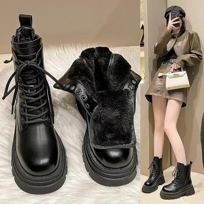 Soft Leather Thick Bottom Boots Women Spring Summer Short Boots Women Single Boots