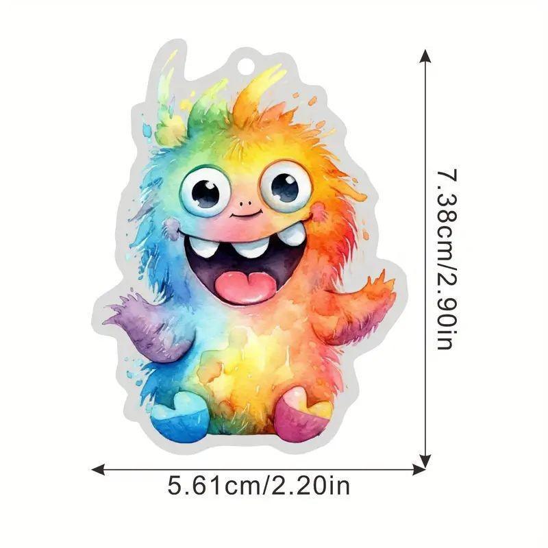 Cute Stylish Acrylic Monster Hanging Keychain For Multifunctional Indoor Decoration And Memorable Holiday Gift Accessory