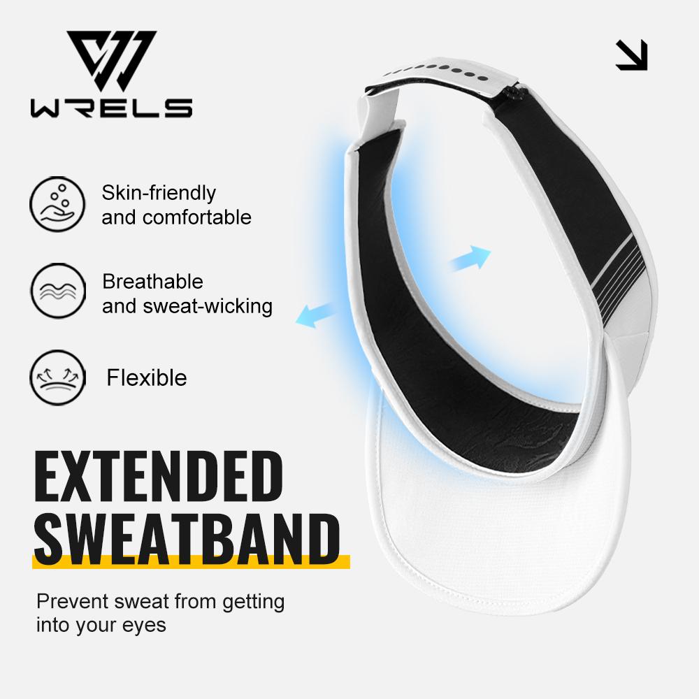 Anti-Uv Sports Visor Hat Quick Dry Sweat Absorb Wide Brim Empty Top Cycling Hat Lightweight Packable Cooling Stretchy Visor Hat