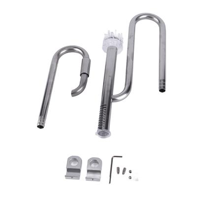 Fish Tank Stainless Steel Pipe Surface Skimmer Aquarium Inflow and Outflow Pipe Set16 Pipe Surface