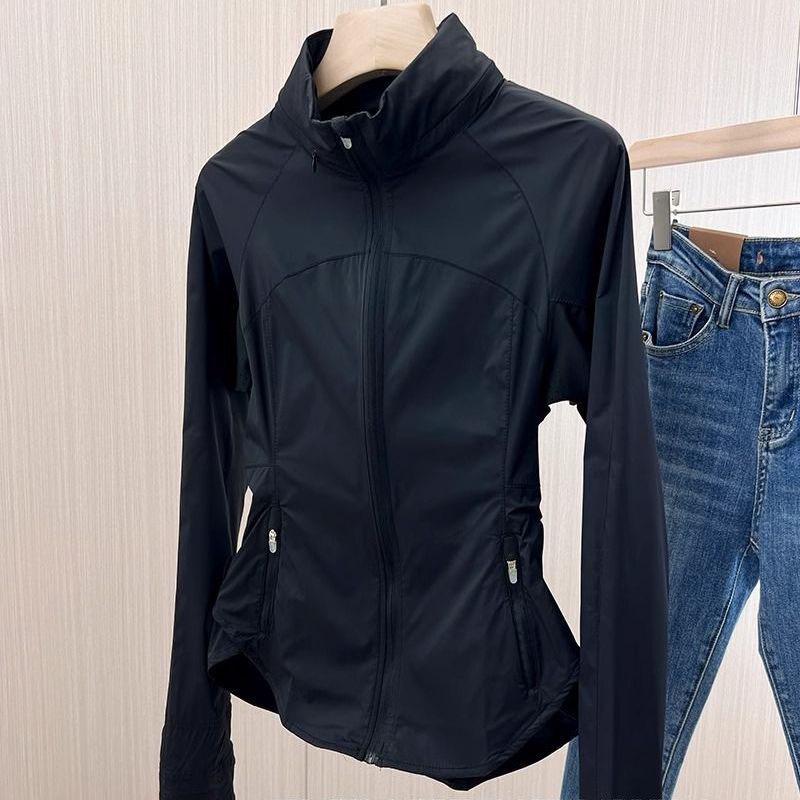 

Women s Plus Size Lightweight Cycling & Yoga Sun Protection Jacket - Zippered, Breathable, Loose-Fit Hooded Design M (85-105 jin)