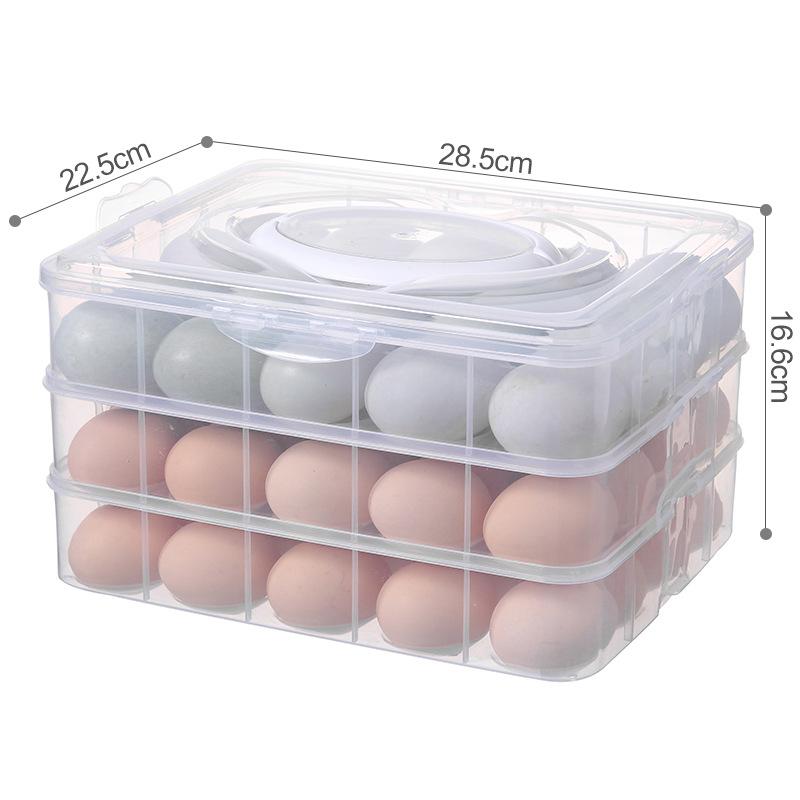 Large Capacity Storage Box for Eggs Anti-collision Multi-layer Fresh-keeping Household Sealed Hand-carrying Egg