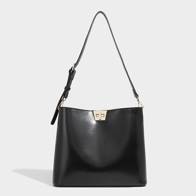 Fashion Commuter Simple Bucket Bag 2024 Winter New Elegant Versatile Mother-Daughter Bag Large Capacity Single Shoulder Underarm Bag