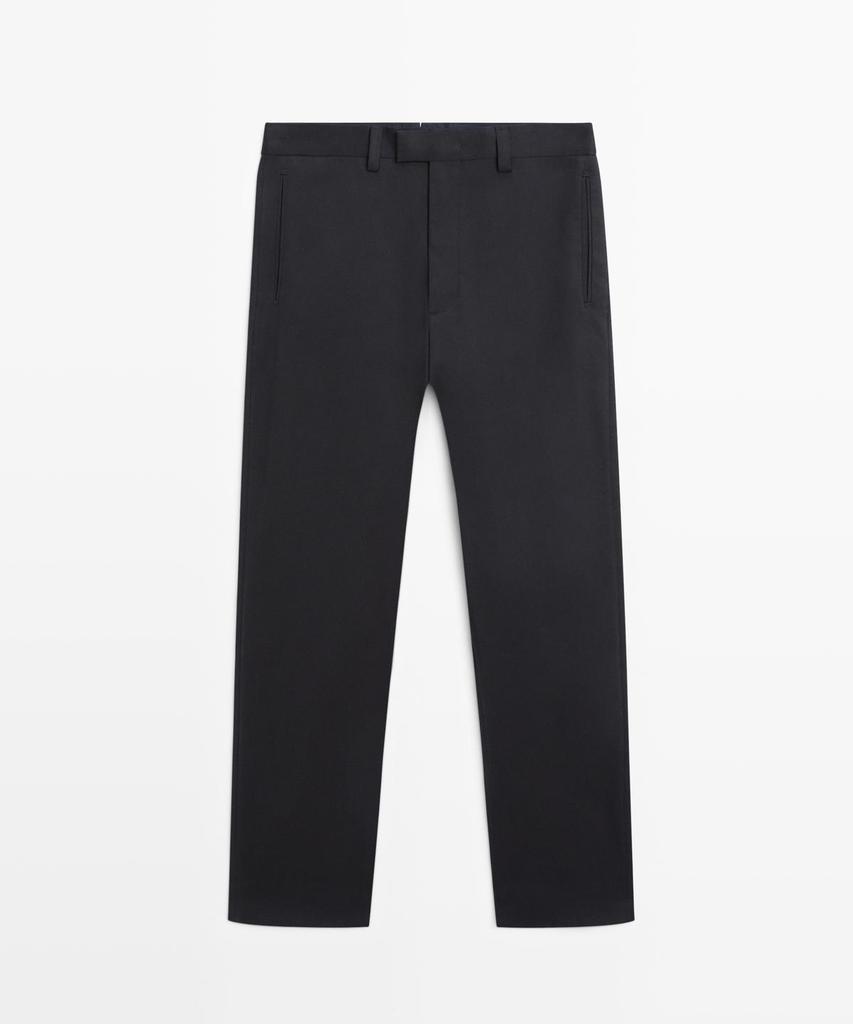 Masimodutti Barrel Fit Tailored Pants