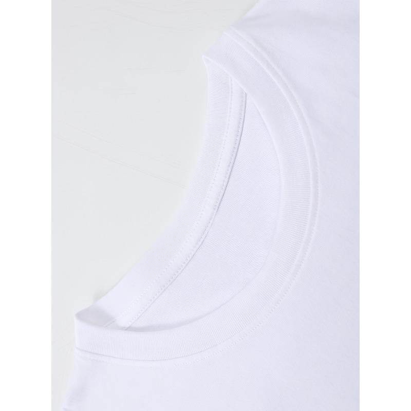 European sizes Summer Trend Men'S Pure T-Shirt, Casual Front Pattern Printing, Outdoor Wear Men'S Fashion Pure T-Shirt