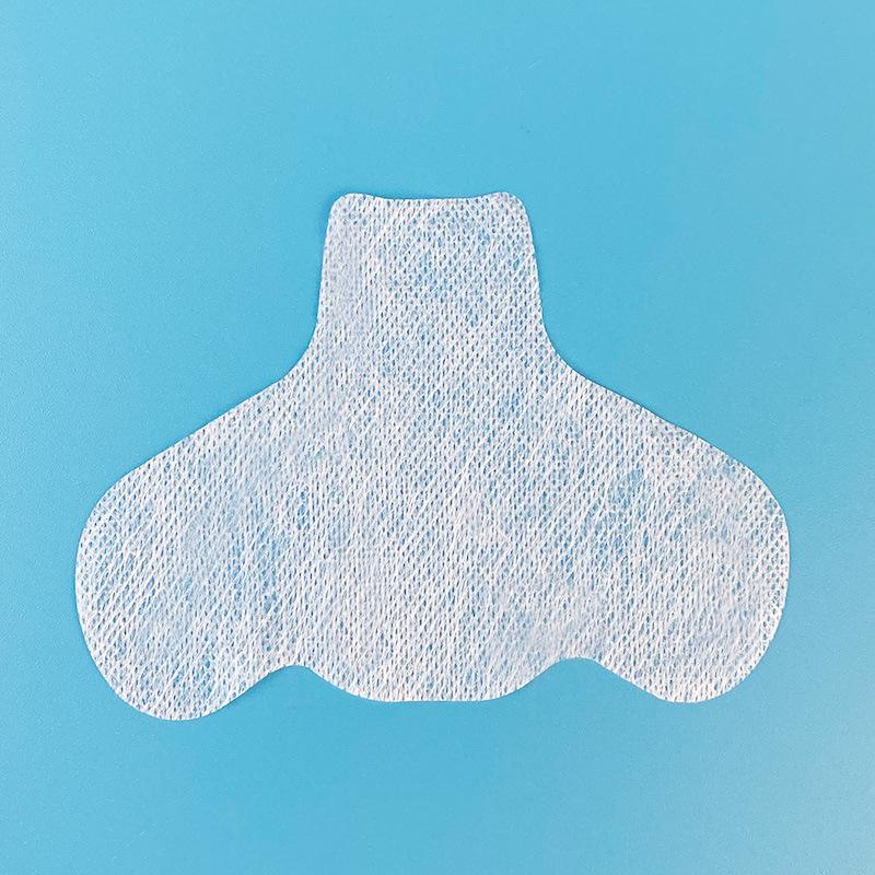 Ultra tenká hedvábná maska na nos: Jednorázový vlhký obklad, vatový tampon na černé tečky, péče o T-zónu, modrý/černý.