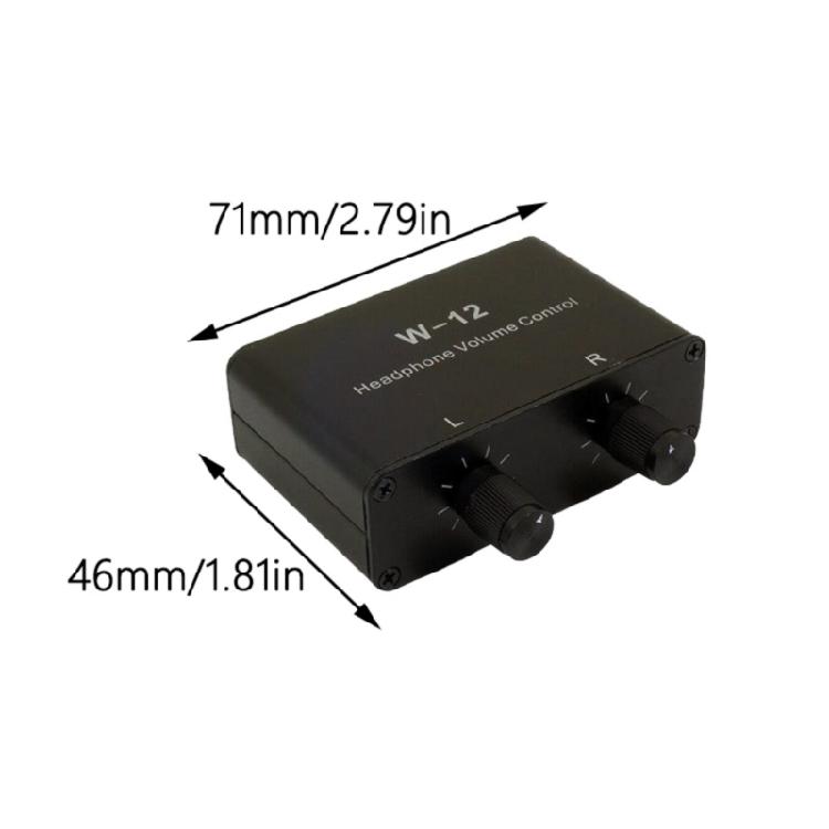 1/4 /6.35mm Volumes Adjustment Device 3.5mm/1/8inch Audios Volumes Controller for Clear Sound Output in Studio Setting