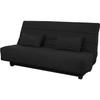 REVEUR 2-seater Click-clack Sofa Bed - Black Fabric - DUNLOPILLO Mattress - 188x128 Cm Bed