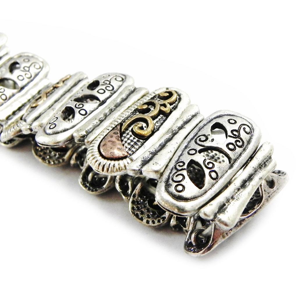 Les Trésors De Lily [I4485] - Designerarmbånd 'Cunégonde' 3 toner