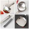 Premium Stainless Steel Long-Handled Kitchen Utensils Set: Wok Spatula, Soup Spoon & Ladle