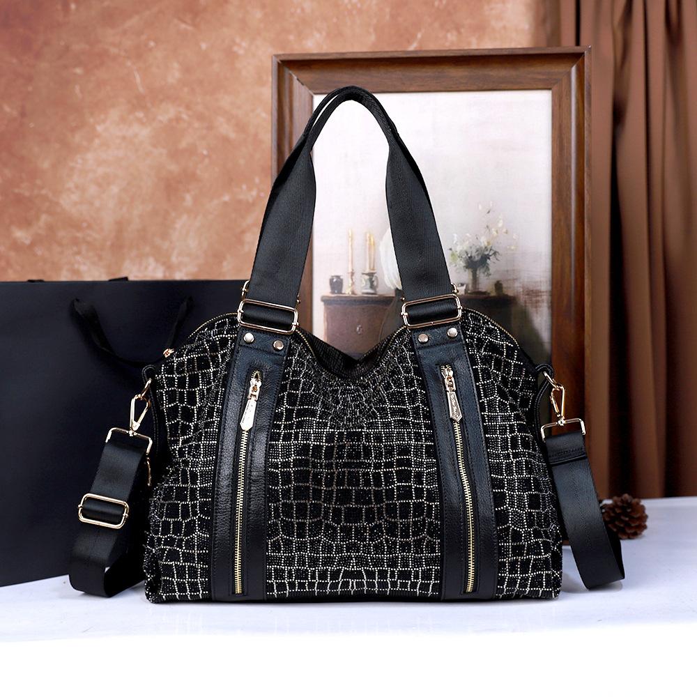 

Bag Women S Handbag Textured Shoulder Crossbody Bag Women S Fashion чёрный