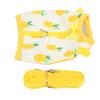 Mini Pets Vest Harness and Leash Set Adjustable for Guinea Pig Small Animal ApparelS Yellow