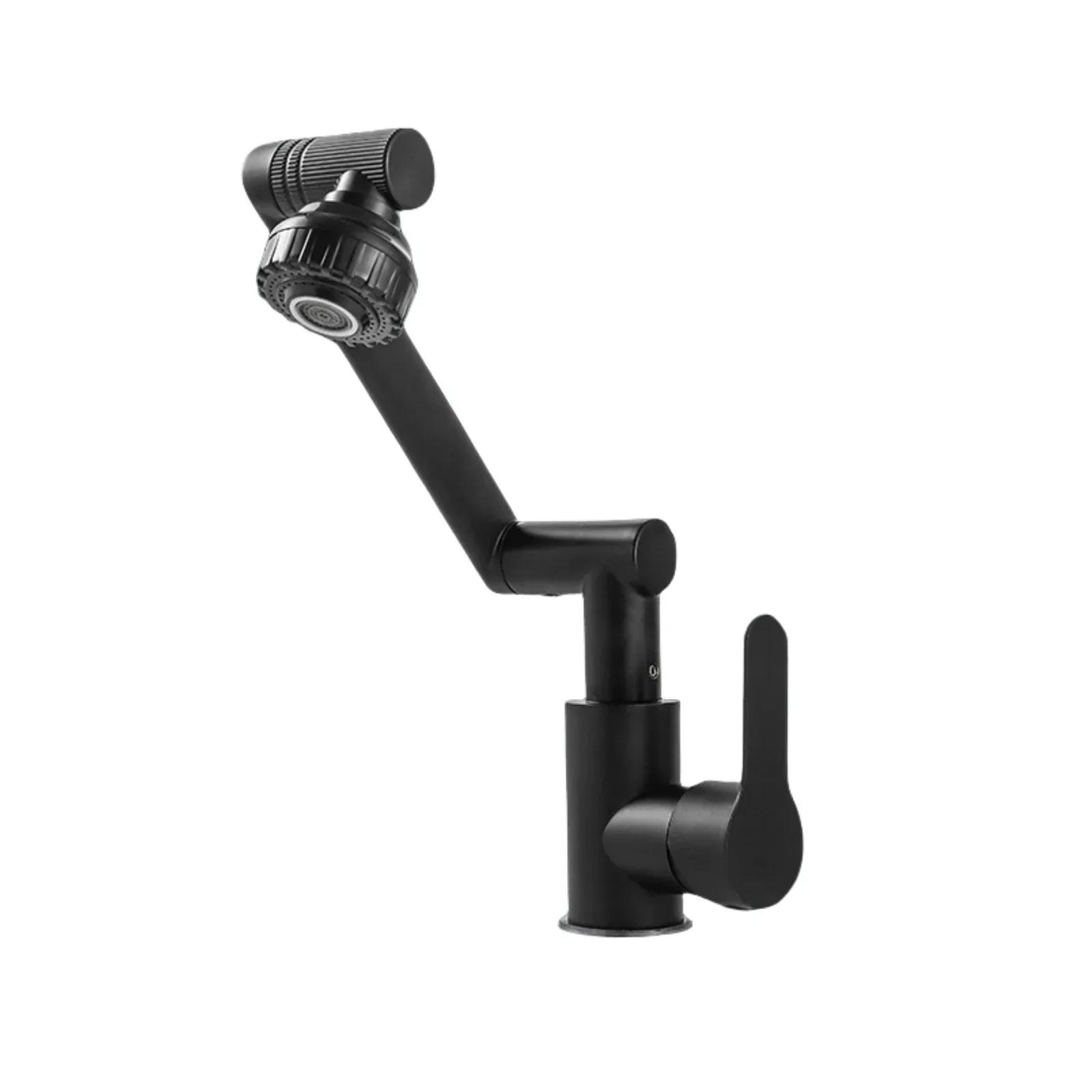 1080 Degree Swivel Faucet for Bathroom Sink Single Hole Single Handel Big Angle Rotate Spray 2 Water Outlet Modes Kitchen Faucet G1/2