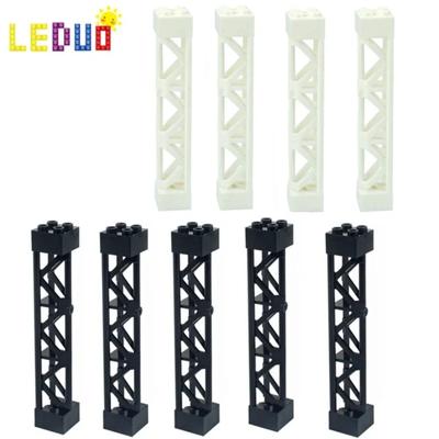 Non-Toxic Building Blocks Imitating Steel Structure Suspension Bridge Moc 95347 Pillars Diy Assembly Railway Track Support Bracket