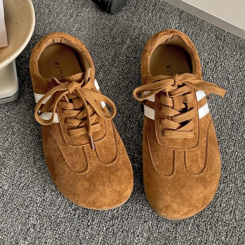 Fashion Casual Women Sneakers 2025 Popular Retro German Training Shoes Niche Comfortable Soft Soled Flat Shoes Versatile Single Shoes