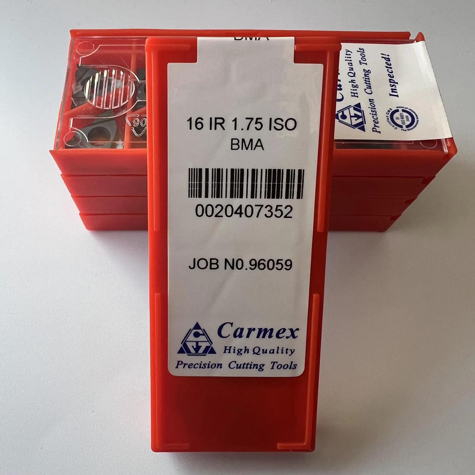 

Original / 16IR1.75ISO BMA / Industrial indexable Carbide Inserts 10 Pcs