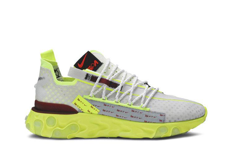 Nike React Runner ISPA Platinum Tint Volt Glow Team Red Men's Sneakers