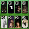 Sängerin T-Tate McRae Handyhülle Für iPhone 16,15,14,13,12,11,Mini,Pro,MAX Grau Matt Silikon Schwarze Hülle