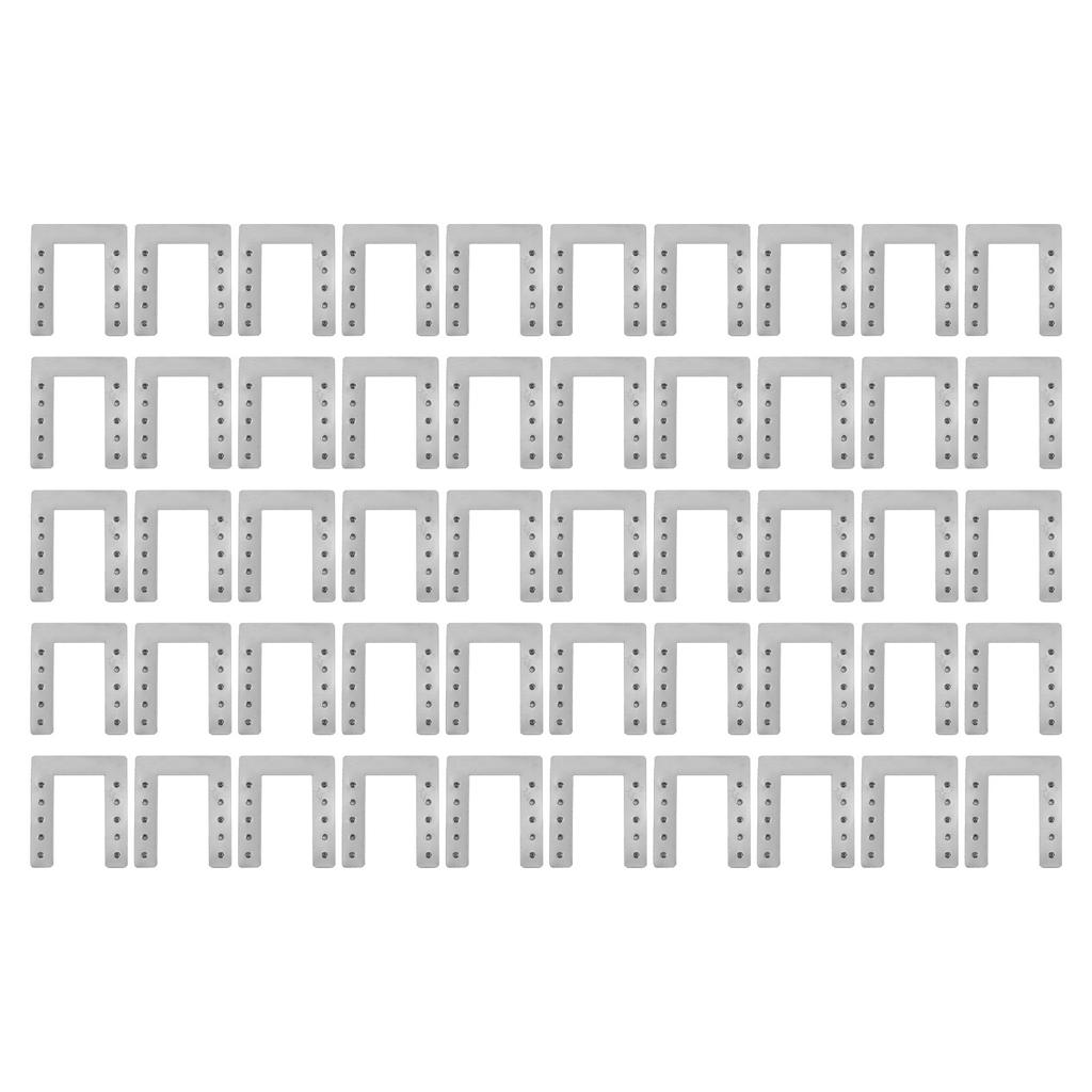 50pcs Solar Panel Grounding Washer U Shape Solar Grounding Conductive Sheet Stainless Steel For Photovoltaic Roofs