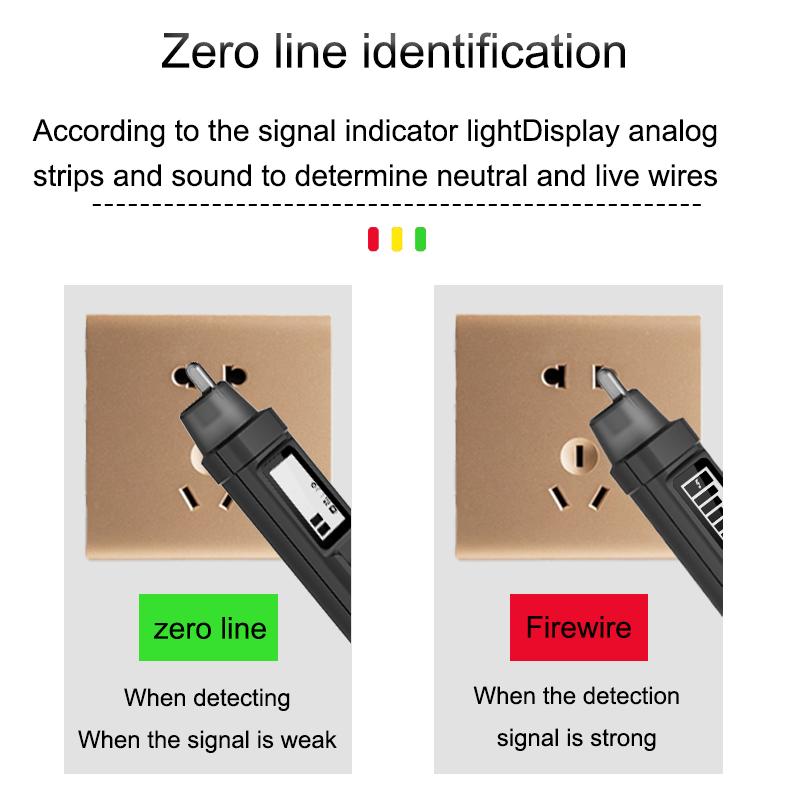 AC50 Voltage Indicator Electric Pencil Voltage Test Pen Non-contact Voltage Detector Voltage Tester Sound Light Alarm