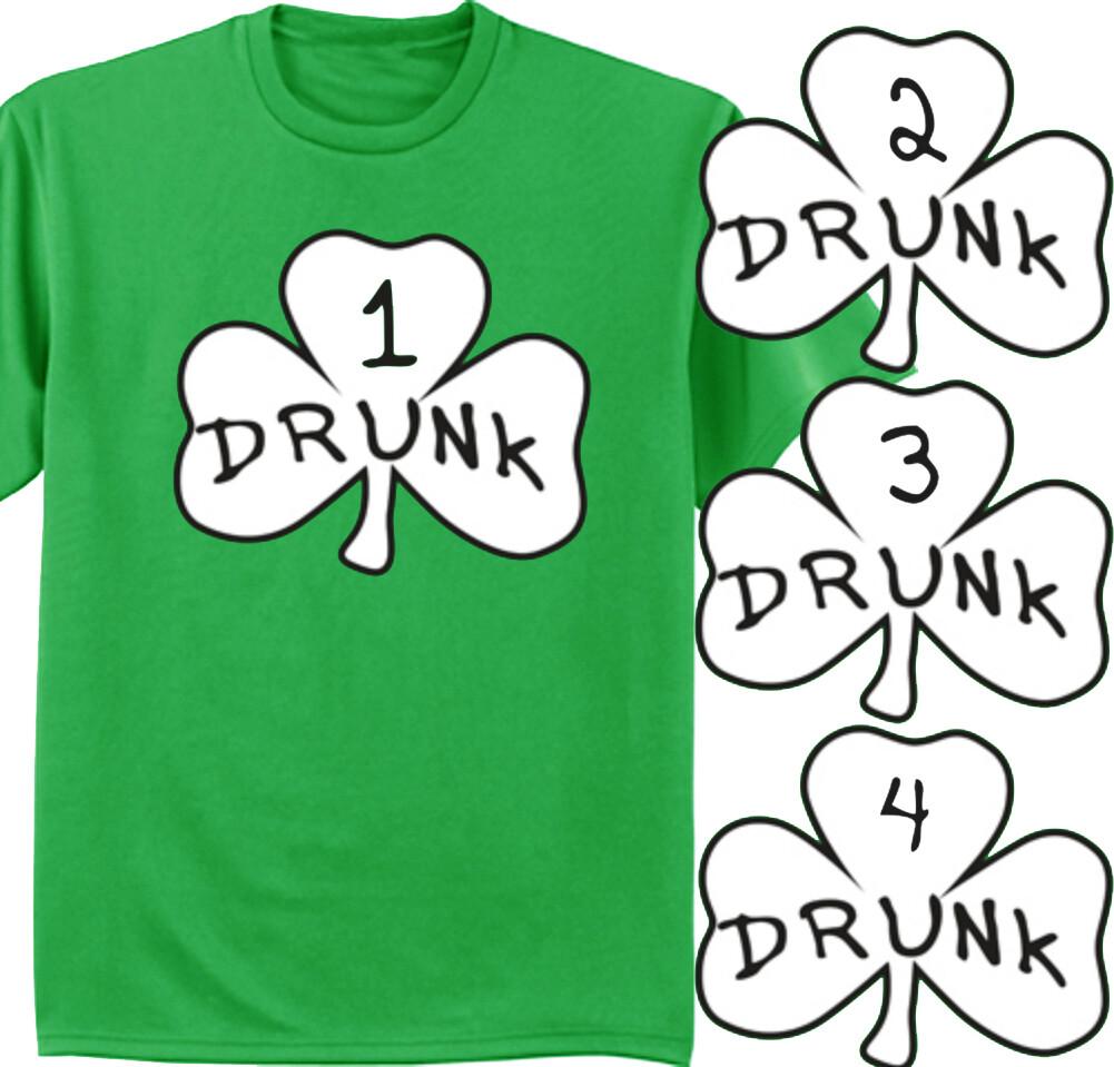 Funny St Patricks Day Shirts Drunk 1 2 3 Bar Pub Crawl St Pattys Day Beer Irish XXXL