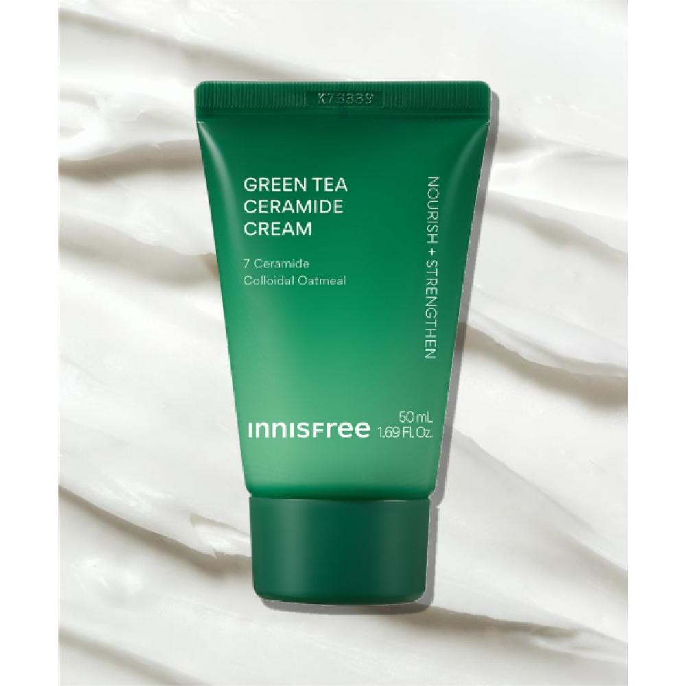 

Innisfree [free Gift] Green Tea Ceramide Cream Tube 50ml + 15ml 2 FREE
