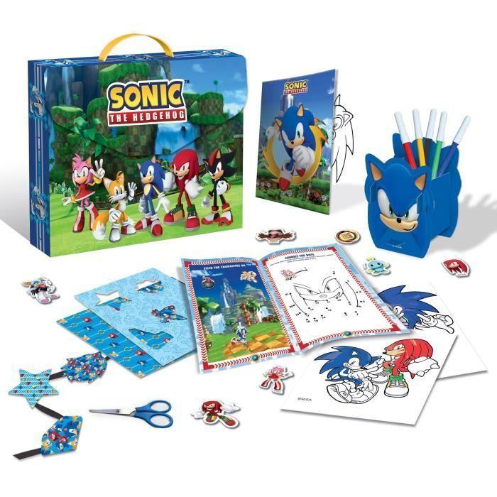 Kit de bureau créatif - Activités créatives - LISCIANIGIOCHI - Sonic - Dès 5 ans