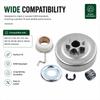 Clutch Drum Kit w/Bearing For Stihl 017 018 021 MS170/180, Replace 0000-958-1032 1123 640 7101 9512 933 2260 Washer E-Clip