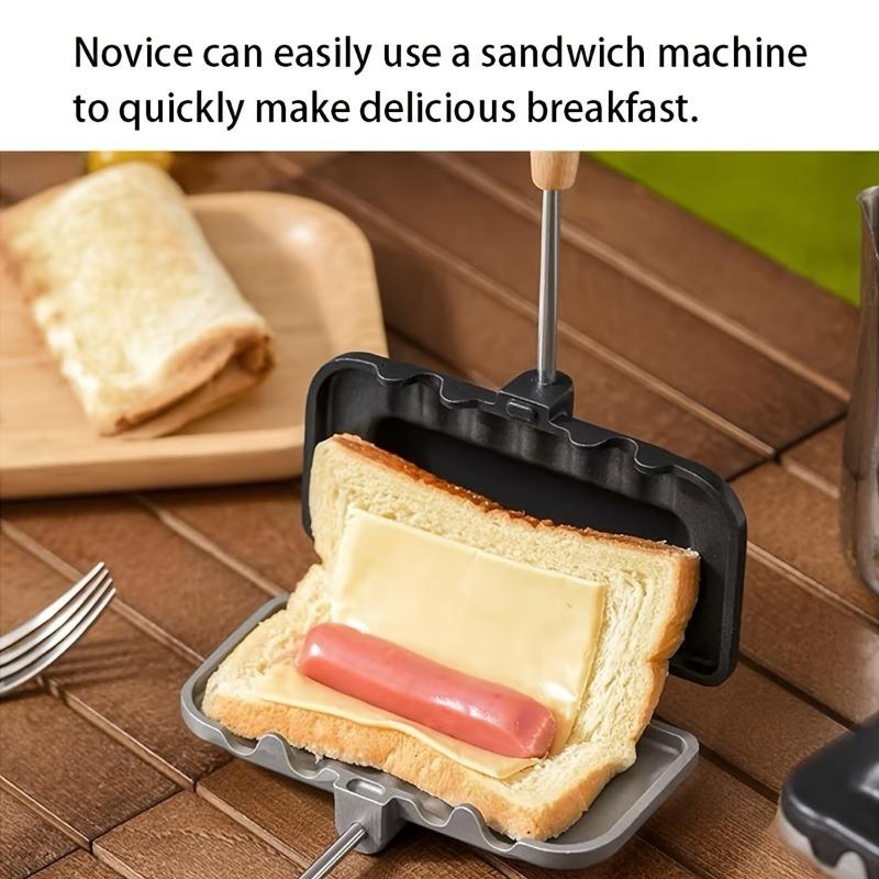 Tostapane Antiaderente e Facile da Pulire in Alluminio – Versatile Preparatore di Pasti per Toast al Formaggio, Pancake, Piastra per Tostare Sandwich