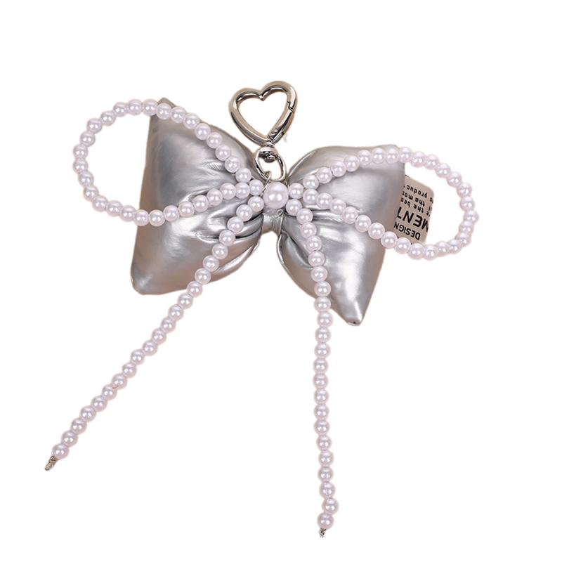 

Elegant Bowknot Leather Pendant Keyring Simple Phone Straps Lanyard For Women Sweet Backpack Decoration Accessories Gifts