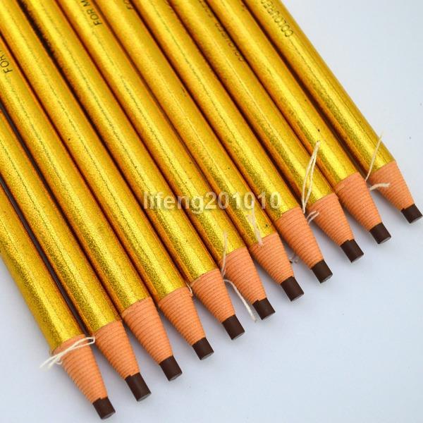 

12 шт./лот, карандаш для бровей, инструмент для макияжа бровей, уход за лицом, черный, коричневый, серый, кофейный, 4 цвета, бесплатная доставка