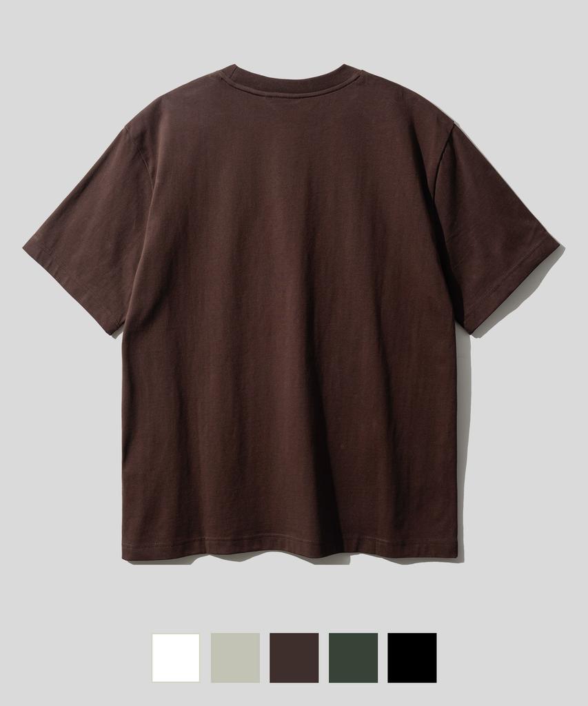 FP142 Orbt 974Og Silket Short Sleeve T-Shirt Dark Brown Sjst1526