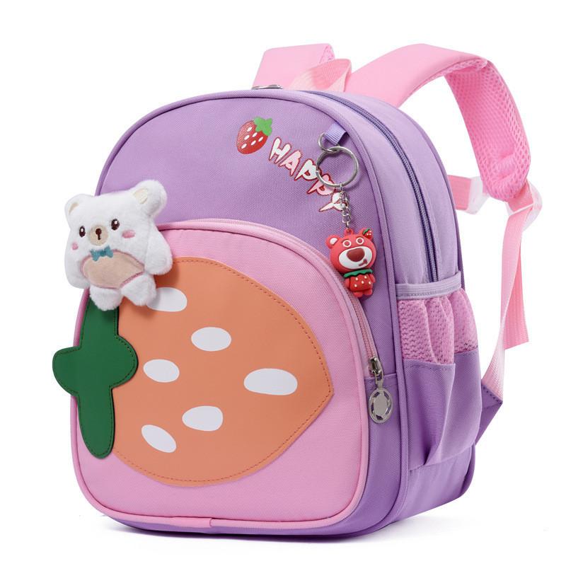 New Trendy Children Bag Oxford Fabric Ventilated Burden-reducing Kids School Backpack Cartoon Rabbit