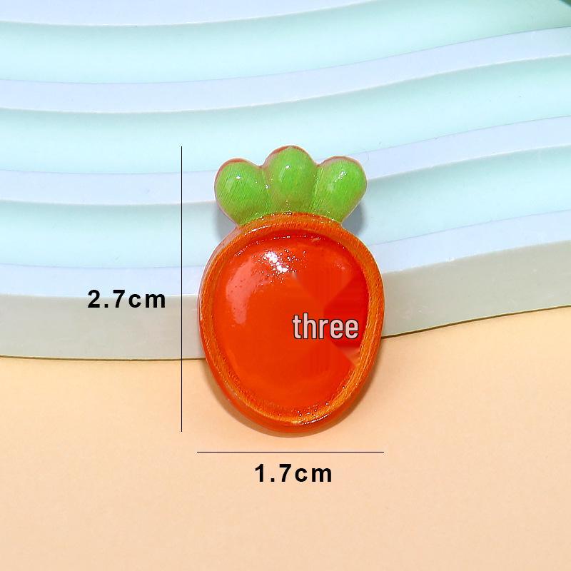 Handmade Resin Hair Accessories: Cream Glue DIY Clips, Ties & Transparent Fruit Patches