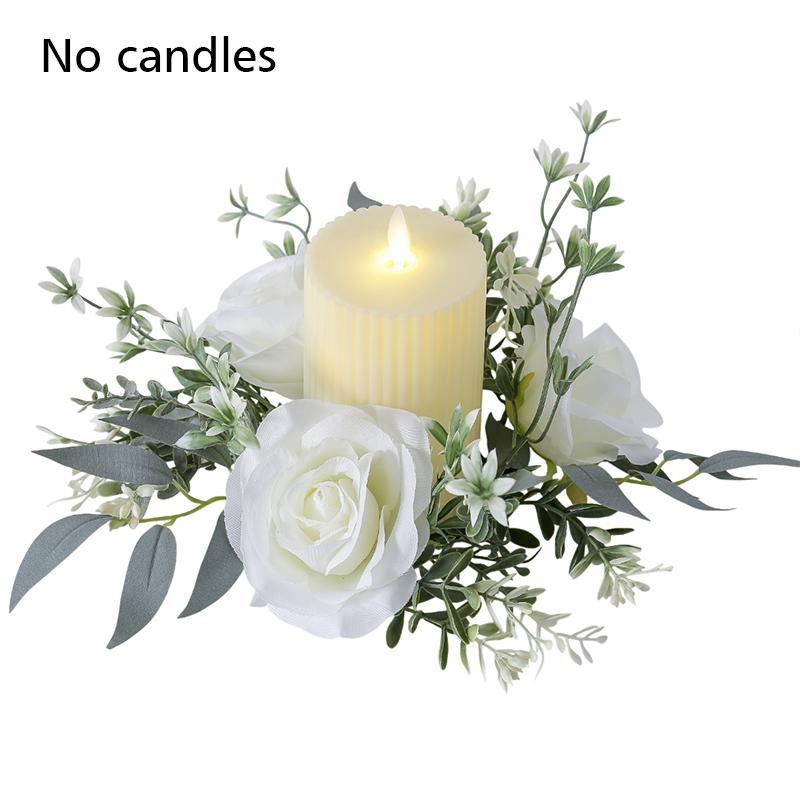 25cm Scene Setting Party Candle Decoration Table Decorations Home Decor Elegant Mini Wreath Noble Multi-Color