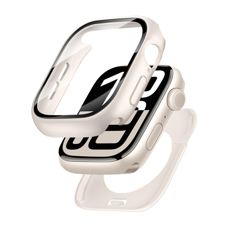360 Full Waterproof Case Tempered Glass Cover for Apple Watch 49mm 46mm 45mm 44mm IWatch Series 10 9 8 7 4 5 6 Se 41mm 40mm 42mm