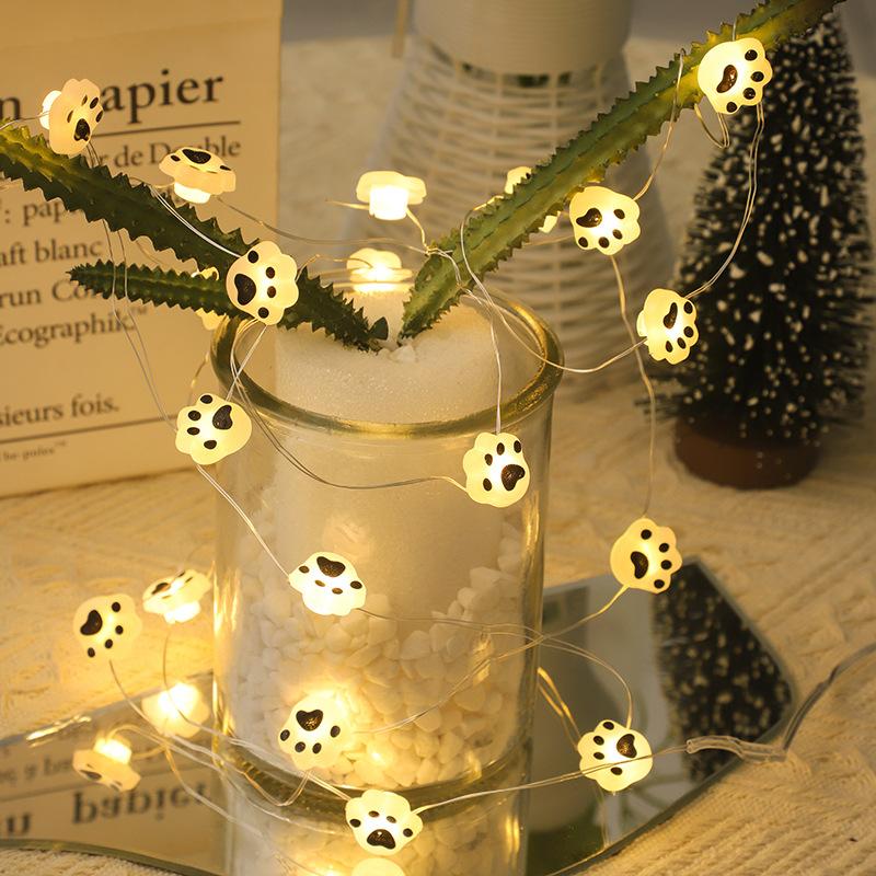 Thanksgiving Christmas Wreath LED Copper Wire Light String 1 Meter