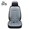 12V Heated Car Seat Cushion 2 Levels of Temperature Adjustable Seat Mat Overheat Protection Rhombus Texture Auto Seat Pad