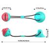 Dog Food Toy Silicon Suction Cup Tug Interactive Ball Slow Eating Feeder Pet Chew Bite Tooth Cleaning Toothbrush Healthy Stomach