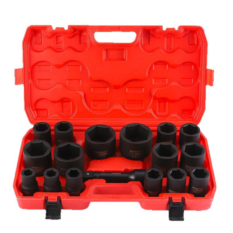 Heavy-Duty 1-Inch Pneumatic Impact Socket for Wheel Axle Removal