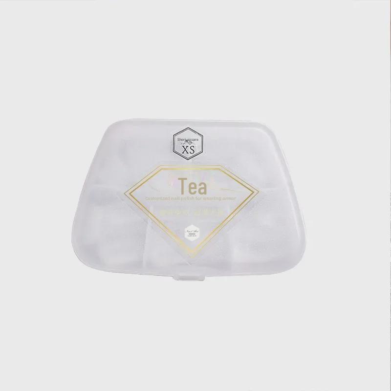Ultra-Thin Frosted Nail Stickers: Full & Half Styles, Traceless, Extra Long, No Grinding Needed