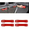 Red Exterior Door Handle Shell Cover Trim for Jeep Wrangler JL & JT 2018+ 4Door
