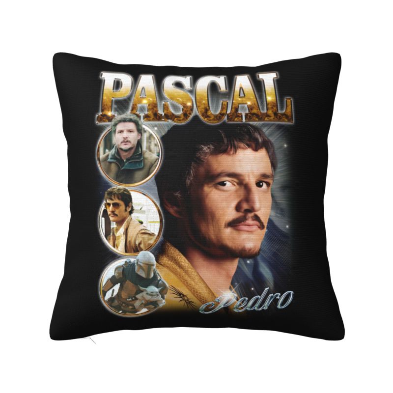 Vintage Bootleg Pedro Pascal Cushion Cover x cm Polyester Velvet Throw Pillow Case For Sofa Chair Home Decoration Pillowslip