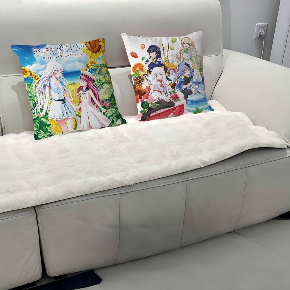 Anime S-Summer Pockets Personalized Picture Text Home Decorative Pillows Household Gifts 45x45cm