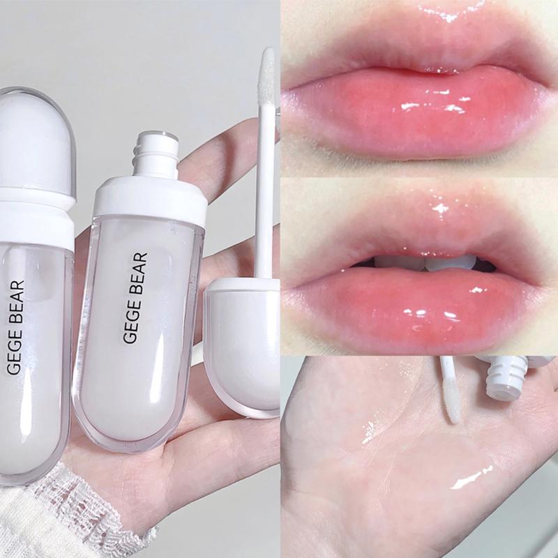 Clear Lip Gloss Lip Oil Lip Plumping Base Hydrating Moisturising Lip Care Liquid Lip Balm Lip Makeup Lips Jelly Glaze