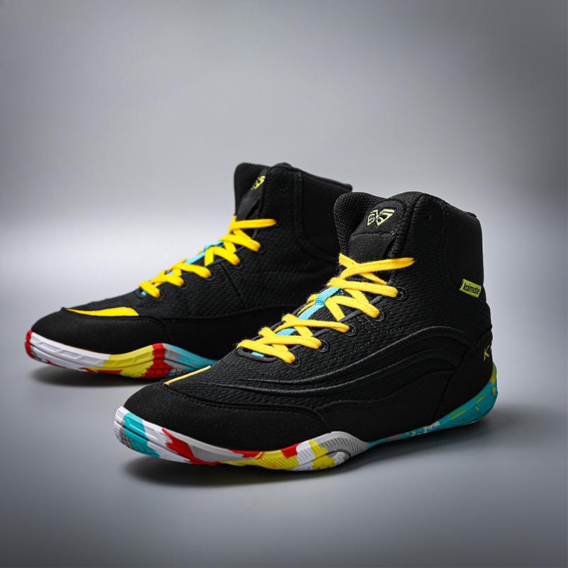 Professional Gym Wear Resistant Non-slip Leisure Sports Shoes Multi-functional Training Shoes Boxing Wrestling Fighting Shoes