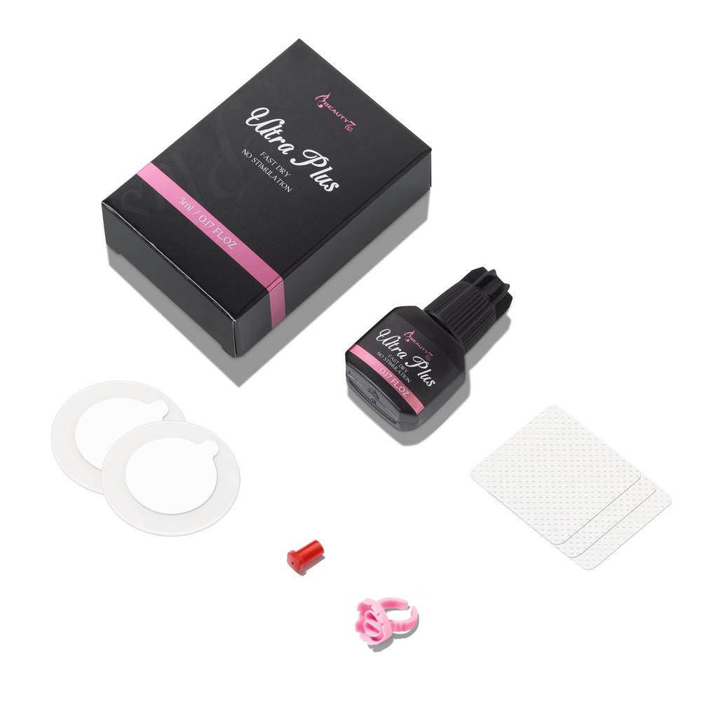 eyelash extension irritation suitable for low Beauty7 Ultra Plus Self-use glue, ultra-low type, odorless, non-irritating, 5ml, beginners, irritation,