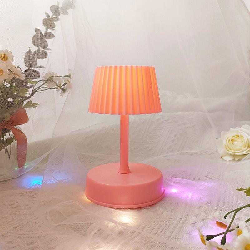 Mini lămpi de masă cu LED Muzică Lumini de noapte Alimentată cu baterii Dormitor Copii Noptieră Living Decor de birou Lumină de birou Lampă de noapte